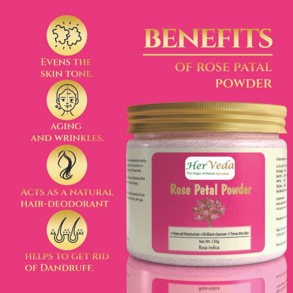 HerVeda Rose Petal Powder for Face