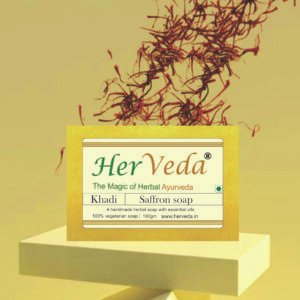 HerVeda Saffron handmade Soap